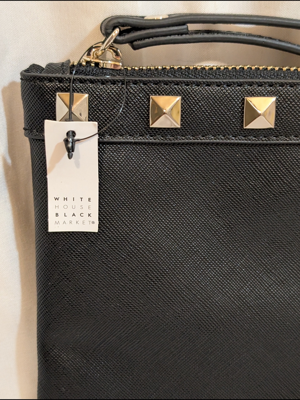 White House Black Market Black Sunflower Stud Wristlet - Picture 8 of 8